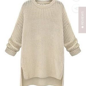 Black Goodnight macaroon crewneck sweater dress